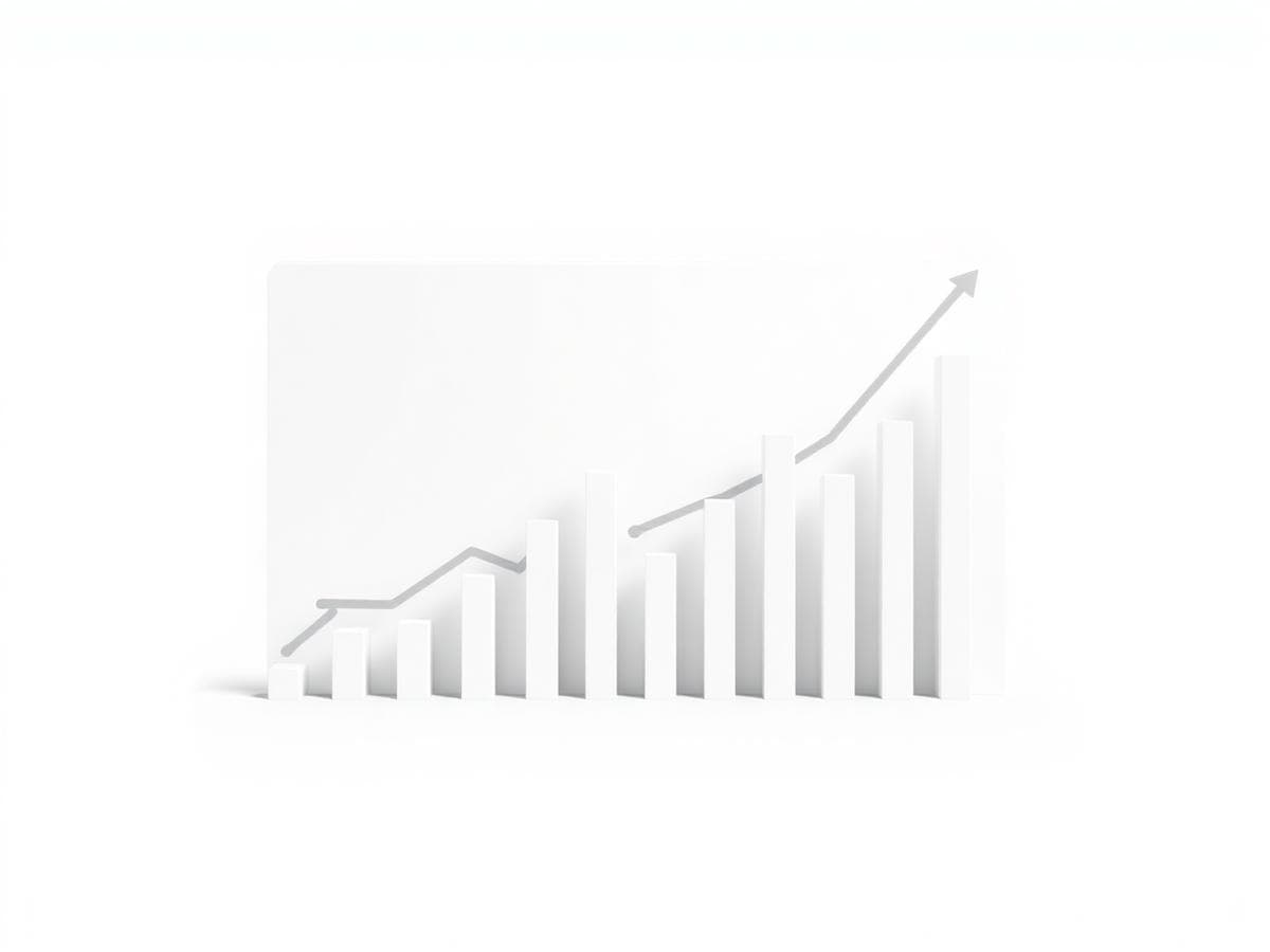 Rising bar and line chart illustrating growing ad performance across channels